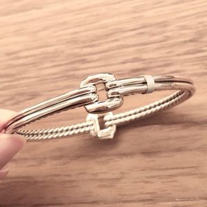 NWT $650 David Yurman thoroughbred silver bracelet